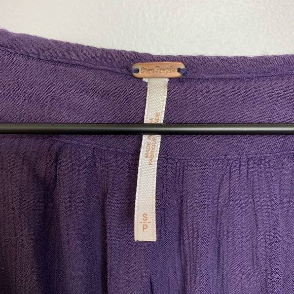 Free People stitch up your heart beaded wrap top - Picture 4 of 8